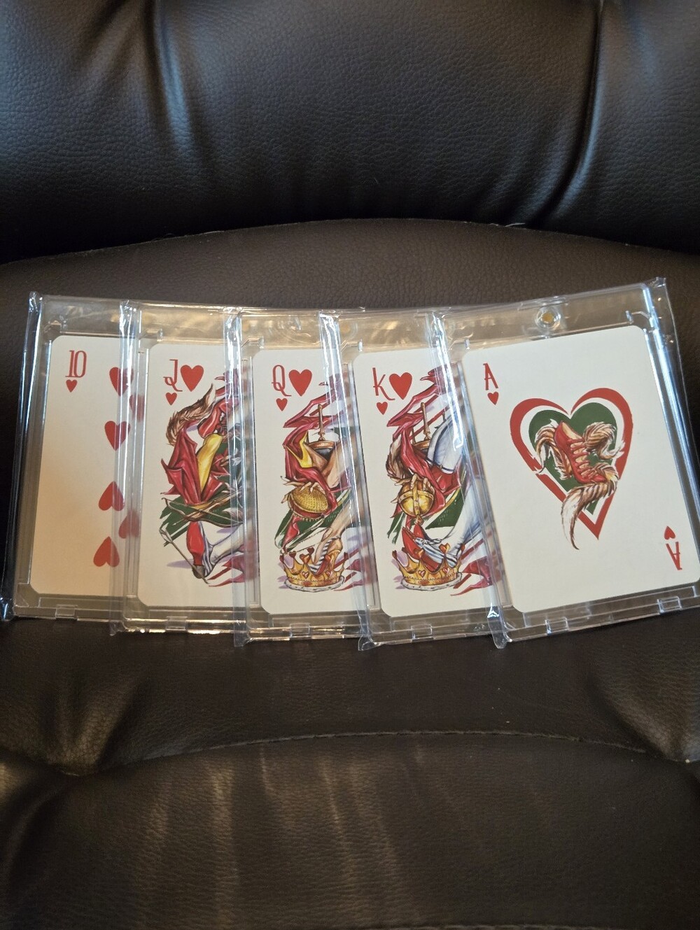 Christian Louboutin Limited Edition Holiday Cards RARE ❤️ Royal Flush 5 Cards